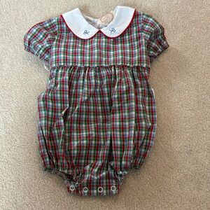 EUC, worn once, Beaufort Bonnet Cindy Lou Sash Bubble, size 12-18 months